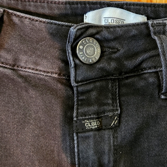 Closed Baker Long Black Straight Leg Denim Jeans Classic Fit Women size 28 - Picture 3 of 16